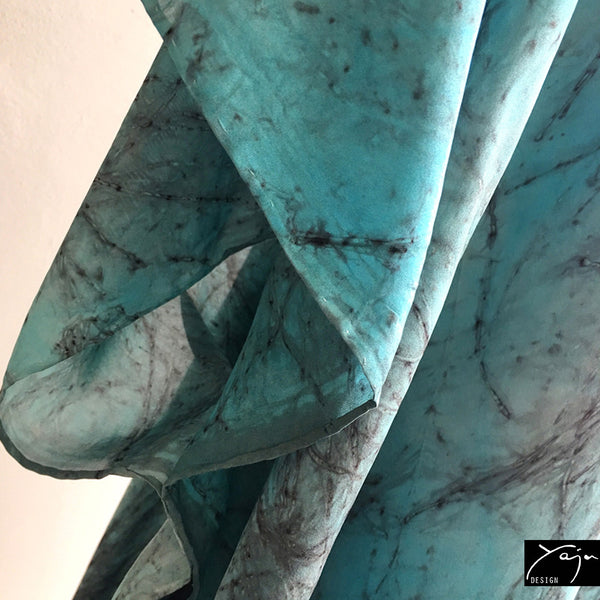 Silk Top 5 - Dark Turquoise & Grey