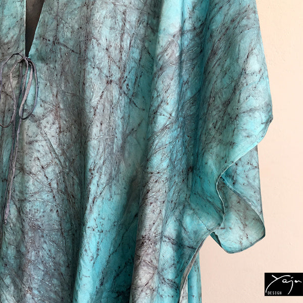Silk Top 5 - Dark Turquoise & Grey
