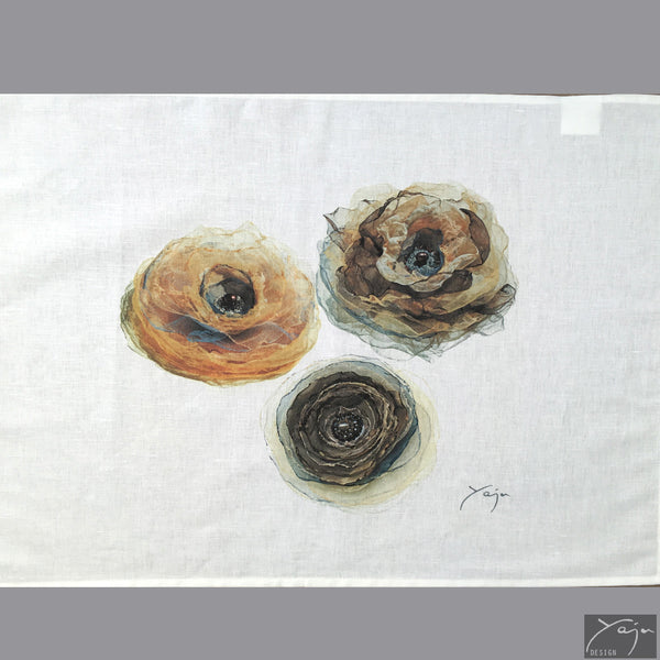 Imaginary Flowers - Tea towel No.8